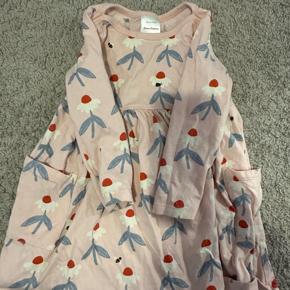 Hanna Andersson 2T Toddler Girl Long Sleeve Dress